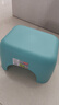美丽雅塑料家用小板凳子 加厚防滑矮凳儿童浴室洗澡换鞋凳 蓝色1只 实拍图