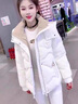 妍莉芬（yanlifen）短款羽绒棉服女2025年冬季新款外套棉袄加绒加厚宽松派克服女装 卡其 L 建议105-125斤 实拍图