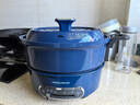 摩飞电器（Morphyrichards） 多功能锅电火锅家用分体式鸳鸯火锅电炒锅烧烤肉蒸煮炒煎电煮锅MR9087 3L 轻奢蓝【标配】涂层升级 实拍图