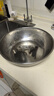 【不锈钢】和面盆厨房烘焙家用火锅盆洗菜打蛋汤锅盆醒面盆料理盆 32cm【热卖款】不锈钢 和面盆 实拍图