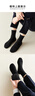 一只鱼袜子男士10A级抗菌防臭秋冬季运动袜中筒长袜休闲棉袜透气 实拍图