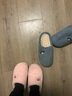 大嘴猴（Paul Frank）棉拖鞋男情侣时尚简约厚底家居保暖冬季拖鞋PF6661蓝色280 实拍图