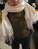 牧尔西纯羊毛围巾女生轻奢纯色冬季围脖保暖礼盒情人节新年生日礼物妈妈 实拍图