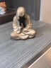 木客陶瓷禅意无相佛摆件新中式人物客厅书房玄关茶桌面工艺品创意装饰 悟-金色款 实拍图