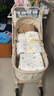 ANGI BABY婴儿推车可坐可躺婴儿车轻便折叠新生儿减震高景观双向儿童手推车 星釉流光白【全新升级】PU橡胶轮 实拍图