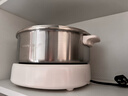 九阳（Joyoung）0涂层秒涮电火锅火锅专用锅电锅家用4-8人不粘分体式可拆洗多功能电蒸锅不锈钢电煮锅6L火锅锅GN64 实拍图