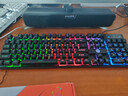 银雕(YINDIAO) K500键盘彩包升级版 机械手感 游戏背光电竞办公 USB外接键盘 全尺寸 黑色混光有线键盘 实拍图