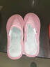 回力纯色全包棉鞋情侣室内外防滑保暖棉拖鞋HLX0233粉色38-39码 实拍图