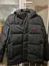 特步门店同款羽绒服男新年款保暖连帽运动上衣防风外套976429190363 正黑色 XL 实拍图