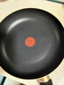 炊大皇平底锅不粘锅牛排煎蛋烙饼煎锅带盖28cm电磁炉通用中国红ZH28JG 实拍图