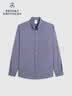 布克兄弟（BrooksBrothers）男士秋季修身牛津纺纽扣领logo经典长袖衬衫 4003-深牛仔蓝 M 实拍图