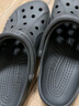 CROCS卡骆驰洞洞鞋贝雅男鞋女鞋轻便耐磨一脚蹬拖鞋休闲鞋|10126 黑色-001 40 (250mm) 实拍图