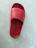 稻草人拖鞋男女居家用洗澡厚底浴室内可外穿情侣静音中国红凉拖 灰44-45 实拍图
