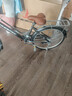 凤凰 自行车男女脚踏代步单车成人轻便学生车城市复古通勤休闲车 青柠 24寸单速蓝色 实拍图