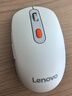 联想（Lenovo）无线蓝牙双模鼠标  便携办公鼠标 人体工程学设计 适用台式机一体机笔记本平板Howard白色 实拍图