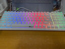 RK98机械键盘无线2.4G有线蓝牙三模键盘笔记本家用办公台式机游戏键盘100键98配列RGB背光白色红轴 实拍图