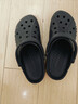 卡骆驰（CROCS）洞洞鞋贝雅男鞋女鞋轻便耐磨一脚蹬拖鞋休闲鞋|10126 黑色-001 41 /42(260mm) 实拍图