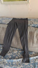 海澜之家（HLA）男士秋裤男保暖裤男薄款秋冬季线裤10A抗菌防螨抗静裤打底裤 10A抗菌防螨抗静电2条装-黑色+深灰 4XL /190(体重190-210斤) 实拍图