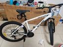 喜德盛山地自行车黑客380避震前叉21速禧玛诺变速X6铝合金车架通勤代步 白/黑色（25款） 17寸（建议身高165-180） 实拍图