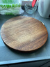 双枪黑金檀木整木切菜板加厚加大圆形砧板实木家用案板面板菜墩35*3 实拍图