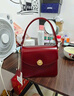 拉菲斯汀包包2025新款方糖包时尚腋下包红色结婚新娘手提小方包 620930 波尔多红 实拍图