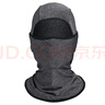 洛克兄弟（ROCKBROS）防晒头套骑行面罩自行车头罩男女春夏季户外全脸防尘透气  亚麻灰 实拍图