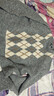 优衣库女装菱格圆领针织衫/毛衣毛衫482645 03 灰色 M /160/84A 实拍图