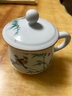 陶沁泉陶瓷杯茶杯水杯杯子带盖景德镇办公杯骨瓷茶具山水中式仿古复古 实拍图