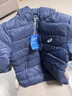 亚瑟士亚瑟士童装25年冬季儿童柔软舒适三防轻薄保暖羽绒服【高充绒量】 藏青色 清洁度1000-鸭绒 150 充绒量88.5g 实拍图