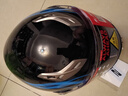 LS2双镜片揭面盔电动摩托车头盔男女高清耐磨赛车四季通用 FF370 哑黑银红快速 XL（建议57-58头围） 实拍图