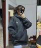adidas休闲加厚毛圈连帽卫衣套头衫男女秋冬阿迪达斯官方轻运动   黑色   L 实拍图