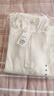 优衣库女装HEATTECH弹力摇粒绒半拉链套头衫/打底衫479693 01 乳白色 M /160/84A 实拍图