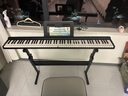 特伦斯电子琴88键折叠琴成人儿童初学电钢键盘教学乐器V10便携钢琴 典雅黑+原装琴包+Z型琴架 实拍图