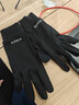 迪卡侬户外运动男女跑步健身骑行轻薄舒适保暖触屏手套纯黑色L-4564122 实拍图