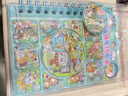煦贝乐新款可爱流沙本豆豆摇摇乐笔记本彩色手账贴纸本迷你随身口袋本女 实拍图
