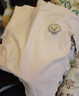 春秋款婴儿长袖包屁衣纯棉无骨A类婴儿外穿打底双层护肚三角哈衣 米白 80cm 实拍图