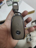 枪声奔驰E300L钥匙套真皮E级GLE450壳A200L扣C260L包GLC300高档男新款 奔驰A款【方扣】-大象灰 -羊皮 实拍图