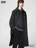 优衣库合作款/男装女装宽松单排扣风衣/外套25秋冬新款479417 09 黑色 S /165/84A 实拍图