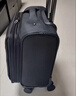 袋鼠（KANGAROO）小型轻便行李箱高铁飞机登机专用牛津布箱子拉杆箱商务旅行箱男士 黑色 （耐磨牛津布+前双开盖） 18英寸 （可登机箱免托运） 实拍图