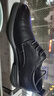 森达父亲礼物皮鞋男自营真皮牛皮上班商务正装男结婚鞋 深黑 41 实拍图