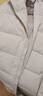 优衣库童装男童女童高级保暖羽绒大衣外套长款羽绒服25新款478153 01 乳白色 160 实拍图