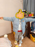 大嘴猴（paul frank）童装冬季棉服2025秋冬款中大童舒适保暖时尚男女童外套 灰蓝 140 实拍图