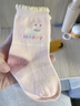 欧孕（OUYUN）儿童袜子宝宝男女童棉袜春秋冬季新生儿中筒袜 Happy小兔 1-3岁 实拍图