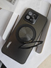 MOZK 适用小米13手机壳小米13Pro新款炫金磨砂磁吸一体支架保护套小米13ultra全包防摔薄创意商务男女 小米13【石墨黑】+手机膜 炫金一体支架 实拍图