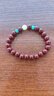 仿朱砂手串田玉转运珠紫金砂手链挂件吊坠项链送人礼物 8mm 实拍图