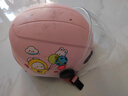 野马（YEMA）3C认证359S电动摩托车头盔男女秋冬季轻便式半盔电瓶车安全帽 四季通用 樱桃粉彩带花配透明长镜 实拍图