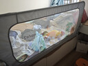 ZBENSER床围栏婴儿童床上防摔宝宝床围挡安全护栏床边一面挡板折叠床护栏 可爱动物园（免打孔U型底座-送固定带） 1.5米（可折叠收纳） 实拍图