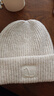 沐驰斯顿帽子女秋冬季韩版潮百搭加厚防寒保暖针织毛线帽女骑行棉帽堆堆帽 米白色 均码 实拍图