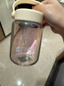 富光嘟嘟玻璃杯 高硼硅玻璃高颜值水杯子 女生便携牛奶咖啡刻度茶杯 实拍图