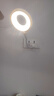 智能语音小夜灯声控灯小台灯便携氛围拍照LED卧室宿舍床头节能灯 USB插口即插即用 白色折叠语音灯【1个装】 实拍图